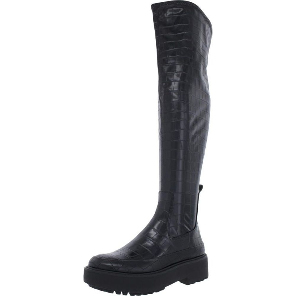 Franco Sarto Womens Janna Black Tall Zipper Over-The-Knee Boots Shoes NWT